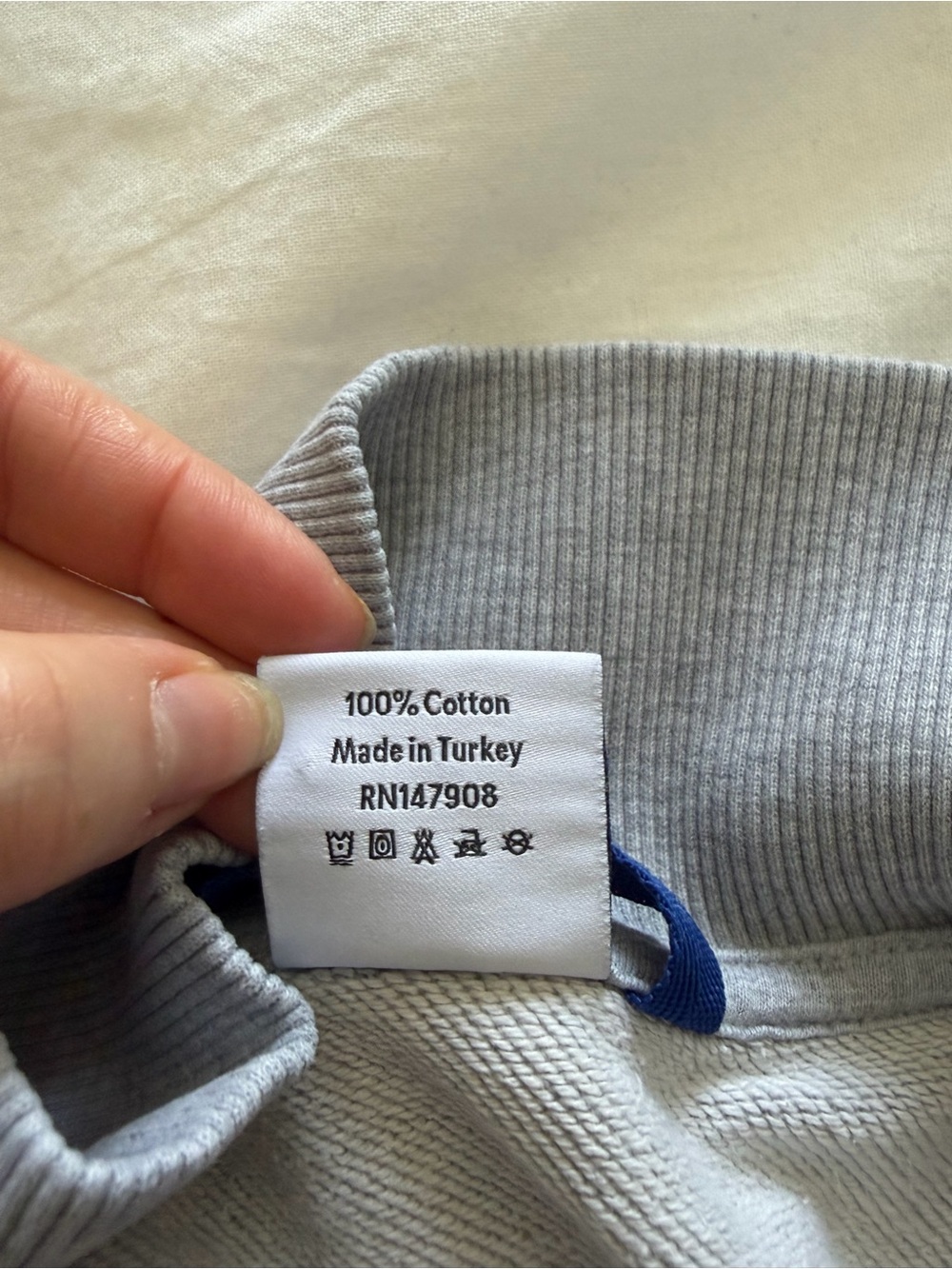 Outdoor Voices Clean Girl Grey Athleisure Half-Zip Sweatshirt XS Like New - Picture 9 of 9